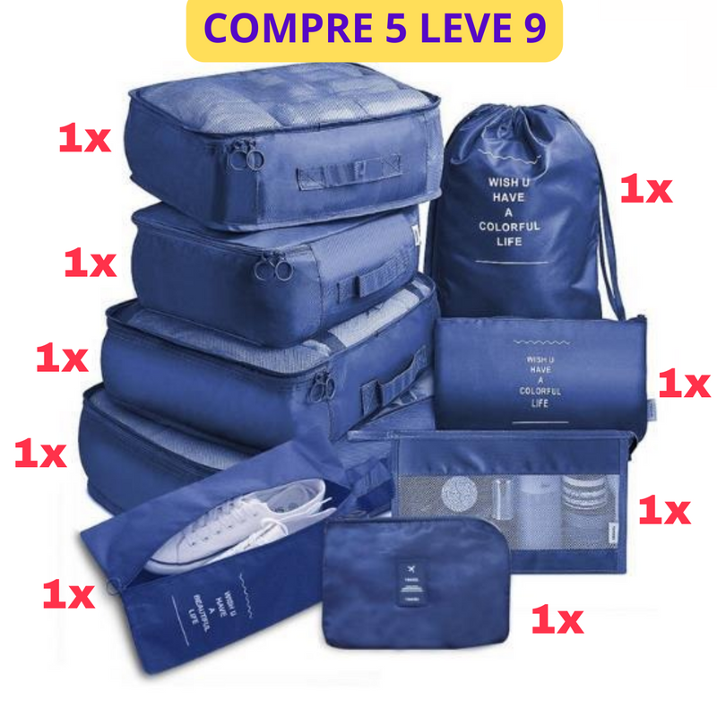 Kit de Bolsas Organizadoras á Prova D'água - (Compre o Kit com 5 e Leve +4 de Brinde)