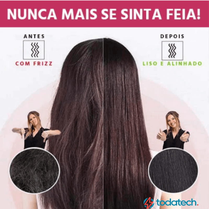 Escova Alisadora De Cabelos Bivolt 5x1 Lis Hair + Frete Grátis APENAS HOJE!