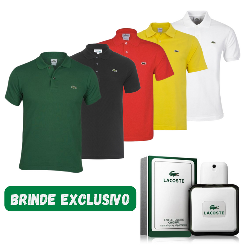 Camisa Polo LCT - COMPRE 1 LEVE 2 ( + Perfume de Brinde )