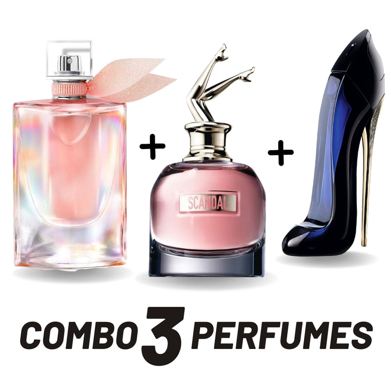 Combo LEGÍTIMO [PAGUE 1 LEVE 3] La Vie Est Belle + Scandal + Good Girl (100ml cada) - Frete Grátis - Envio Imediato + Brinde