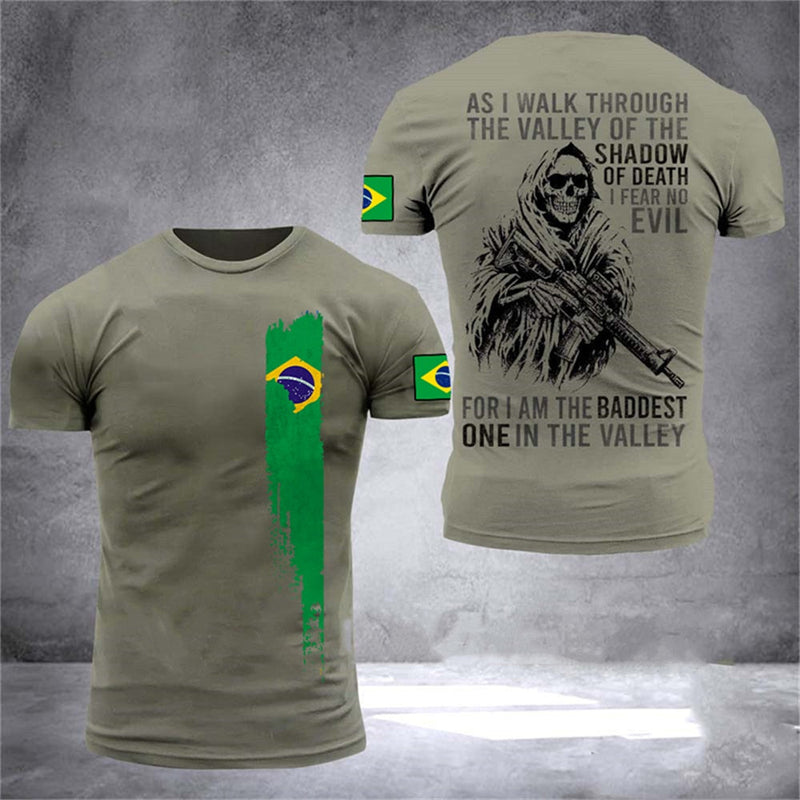 Camiseta Brasil Militar Veteran - Últimas unidades na promoção