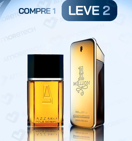 KIT LEGÍTIMO [PAGUE1LEV2]Combo Azzaro + 1 Million (100ml cada)- Frete Grátis - Envio Imediato - Brinde