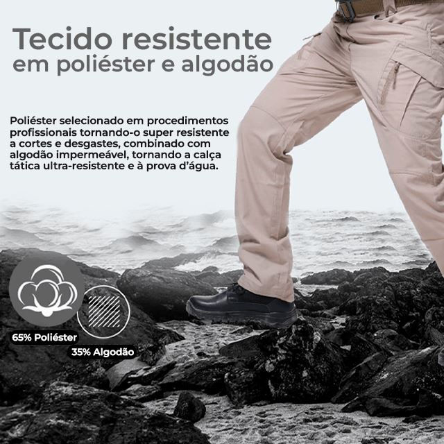 Calça Tática Militar Ultra Resistente Impermeável