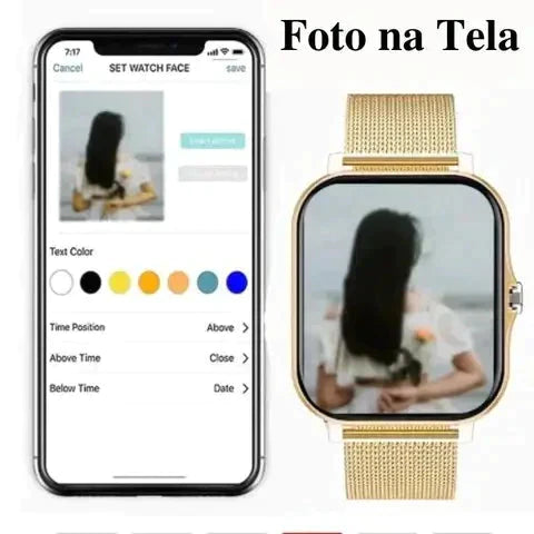 SmartWatch Multifuncional Premium +  4 Pulseiras Extra de Brinde / Oferta Válida só Hoje